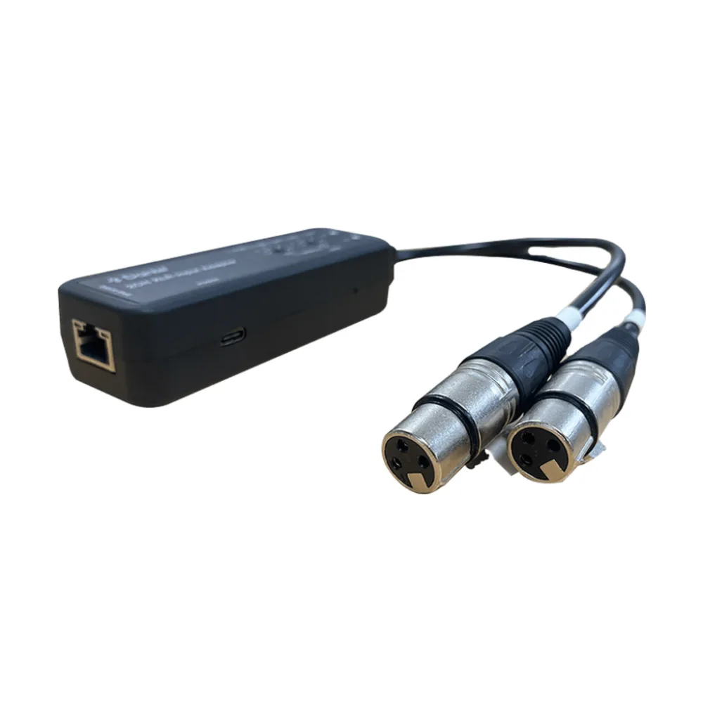 Extensor de Audio Dante® | 2CH XLR Input Adapter | Entrada XLR Balanceada/No Balanceada 2 Canales | Salida Digital Dante® 2CH | Latencia Configurable 1, 2 o 5 ms | Ancho de Banda 100M | Compatible con HDMI 1.4 | Protección ESD IEC 61000-4-2 – vista 2