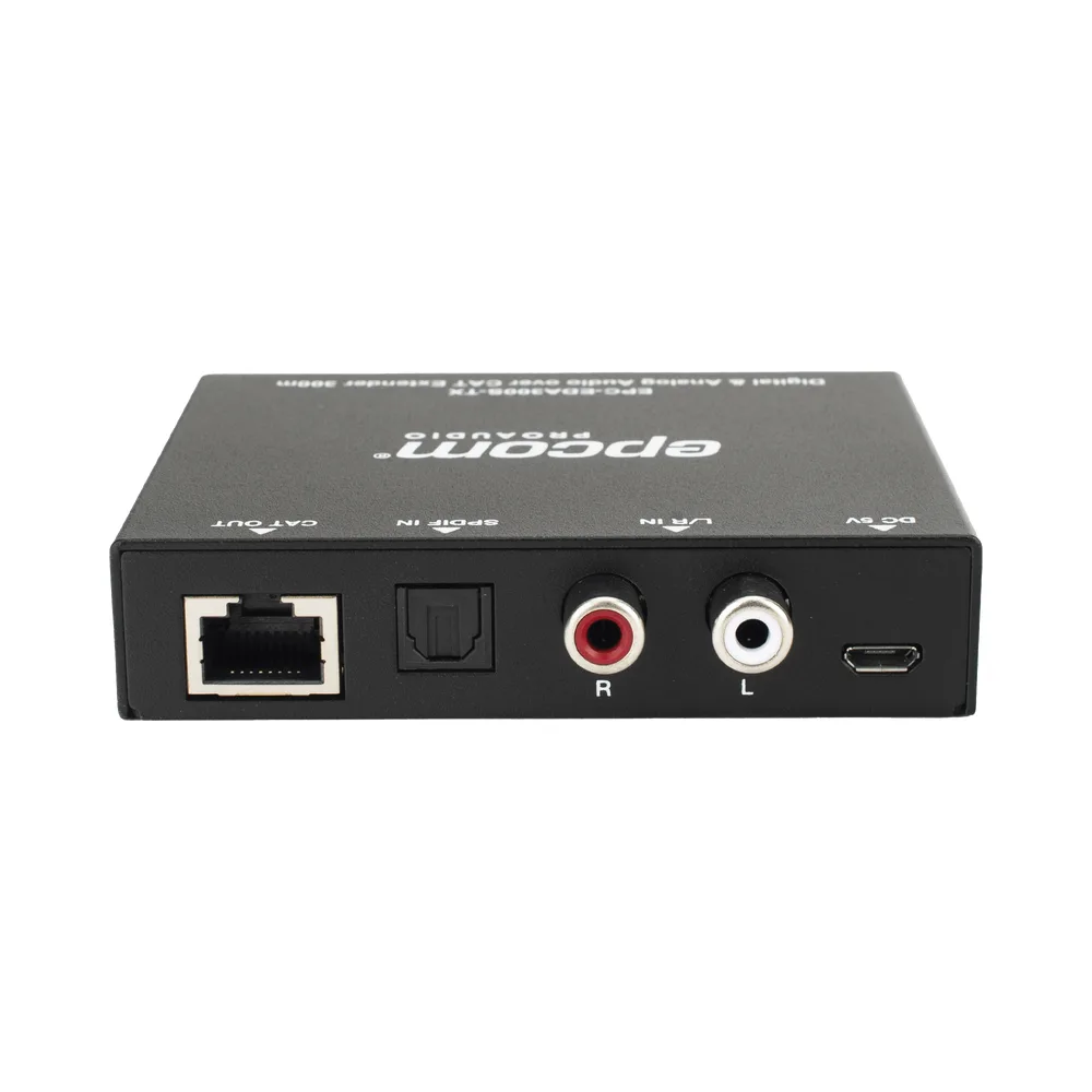 Extensor de Audio | Digital Óptico y Analógico | Transmisión hasta 300 m | Soporte 48/96/192 kHz | Selección de salida en receptor | Función POC bidireccional | Plug-and-Play | Ideal para HDTV, AVR y sistemas multizona – vista 2