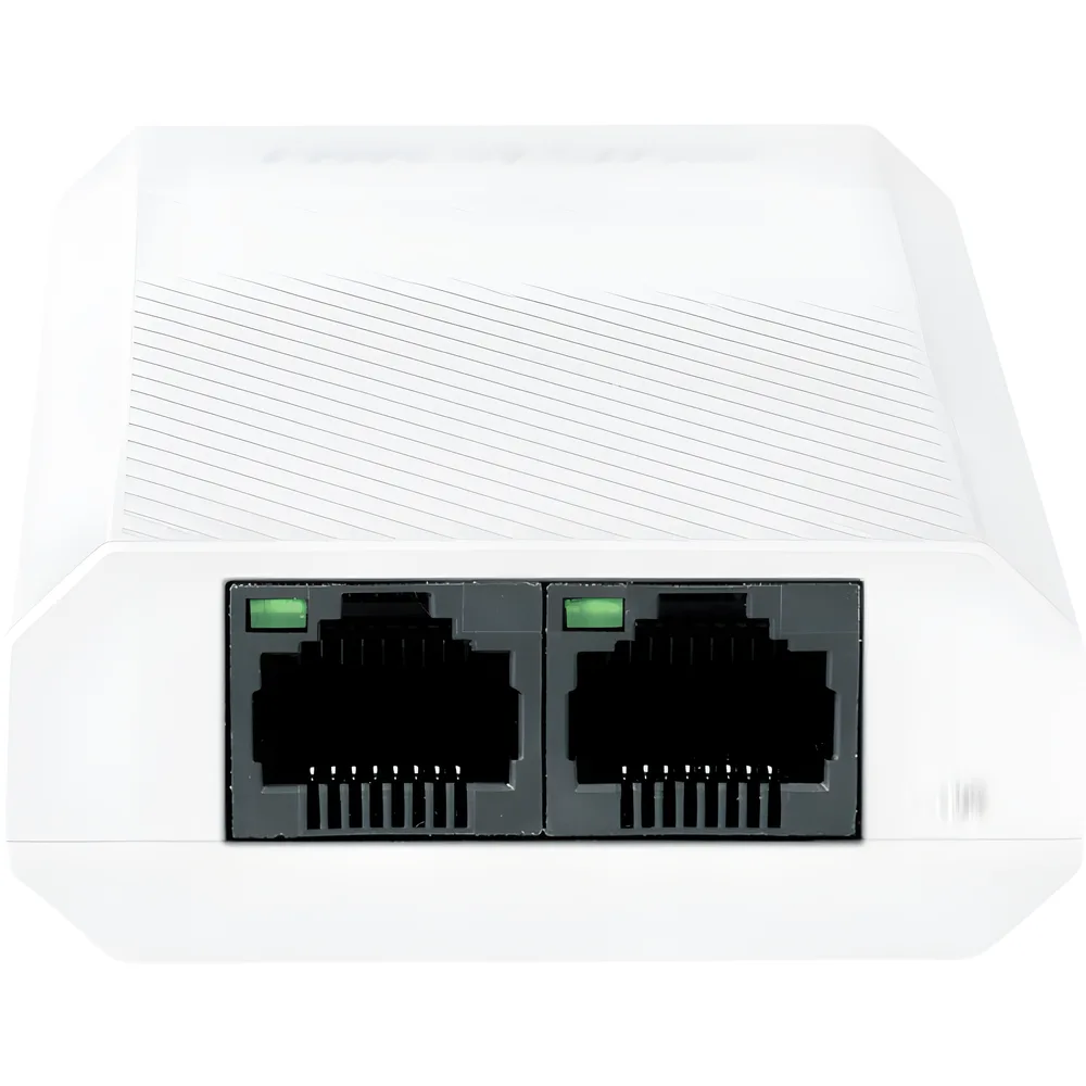 Extensor PoE+ (30 Watts Entrada) / 1000 Mbps con 2 Salidas PoE+ (30 Watts Totales de Salida) / Uso Interior / Podemos Alimentar 2 Cámaras IP – vista 2
