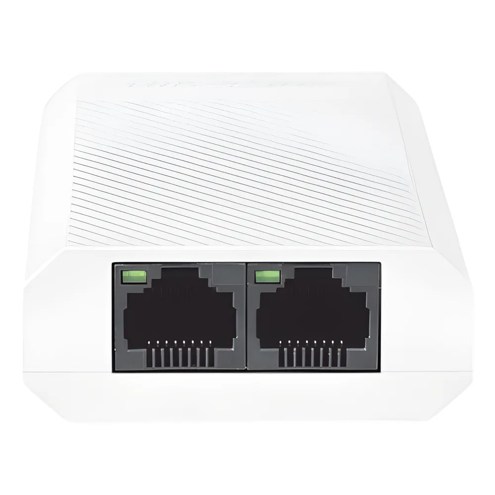 Extensor PoE+ (30 Watts Entrada) / 1000 Mbps con 2 Salidas PoE+ (30 Watts Totales de Salida) / Uso Interior / Podemos Alimentar 2 Cámaras IP