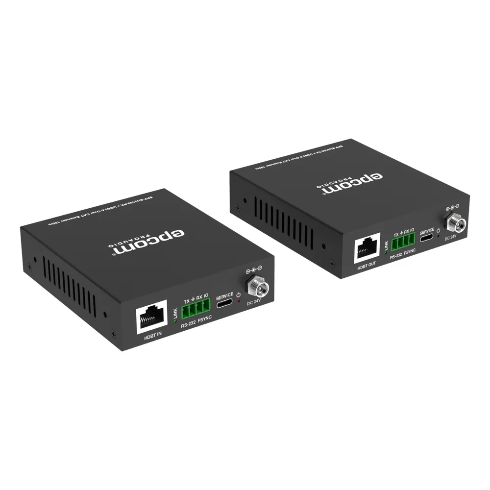 Extensor USB 3.0 | Hasta 100 m por CAT6a | PoC Bidireccional 24 Vcc | RS-232 | 4x USB-A