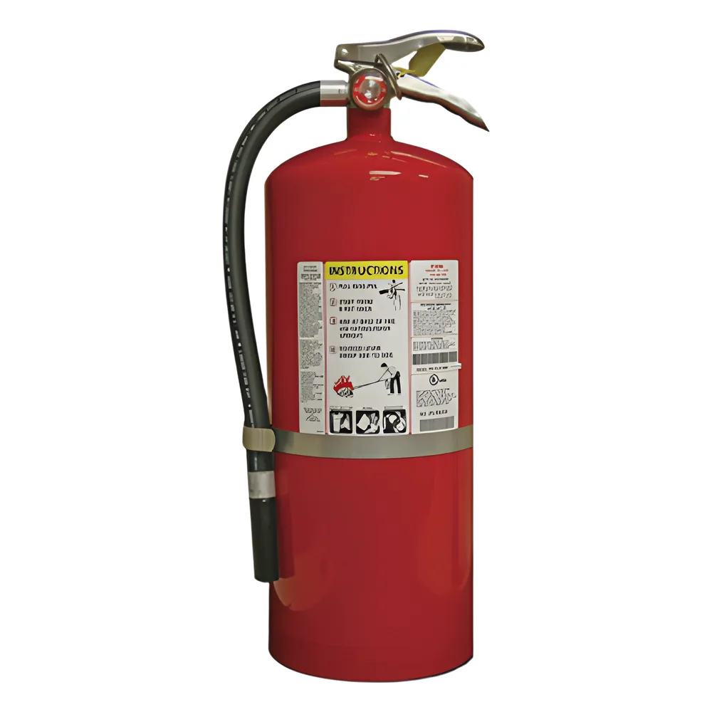 Extintor recargable de polvo químico seco multipropósito de 18 lb para fuegos clase A, B y C, con colgador de pared