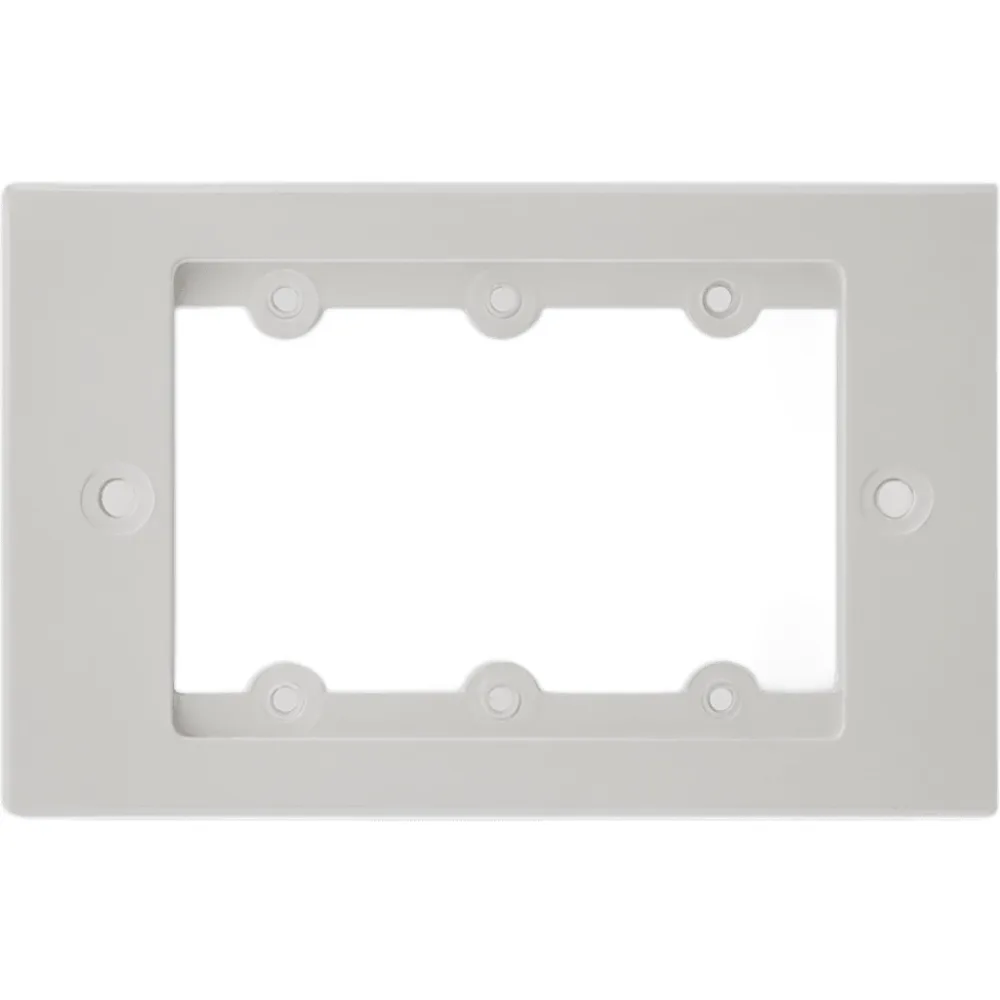 Frame para Wall Plate Inserción | 1 Gang | Metal | Version USA | Incluye Inserciones y Tornillos | Blanco