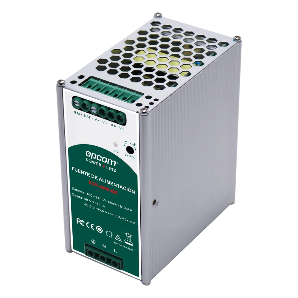 Fuente de Alimentación Industrial  | Tipo DIN RIEL  | 48 VCC  | 5 A | Capacidad de baterías de respaldo – vista 3