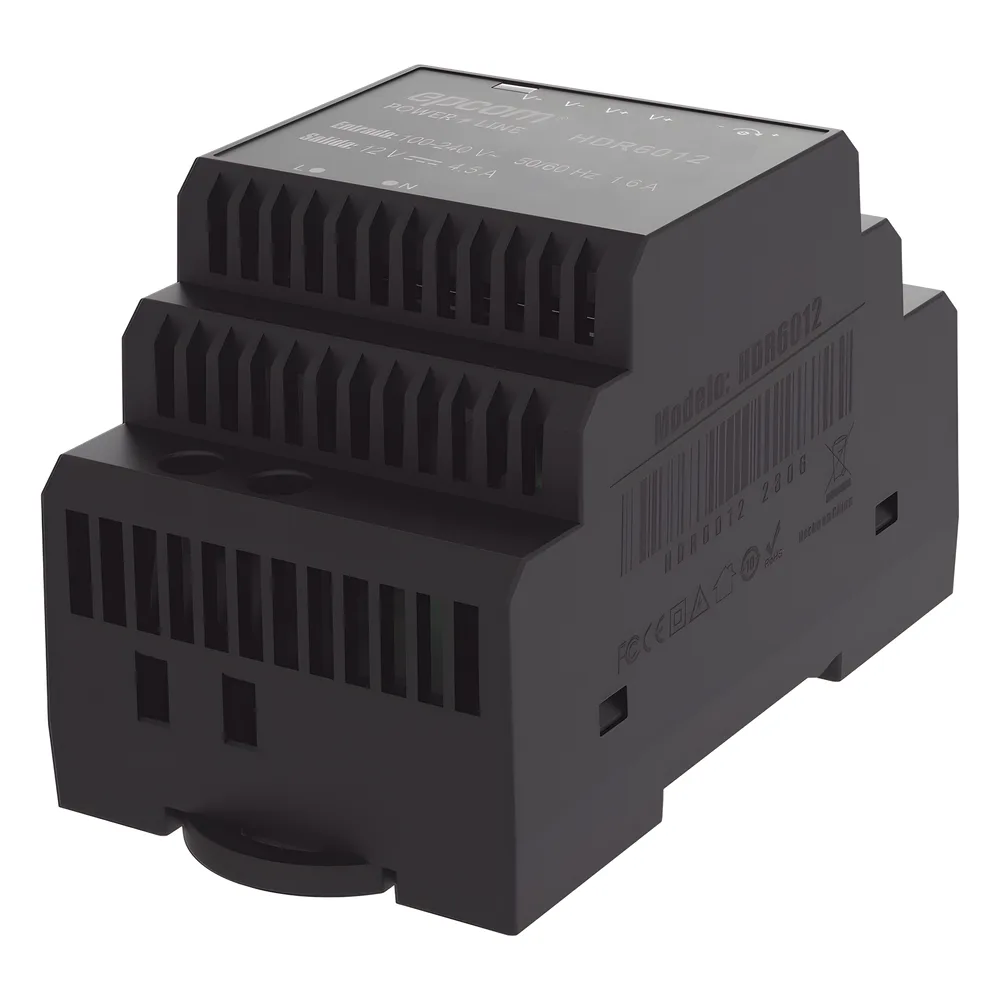 Fuente de Poder Industrial Entrada: 100-240 Vca / Salida: 15 Vcc/ 4 A/ 60 W/ Riel Din – vista 4