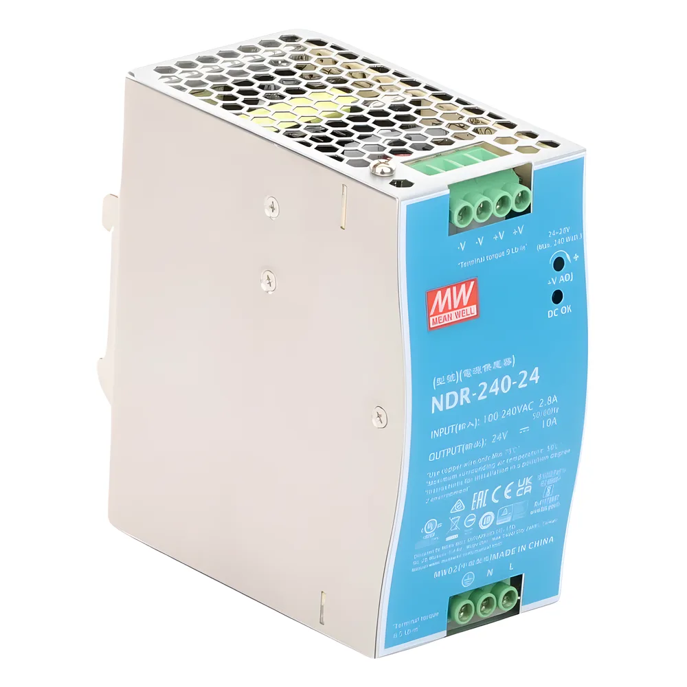 Fuente de poder industrial para riel DIN / 240W / 24Vcc / 10A / Entrada: 90-264Vca – vista 5