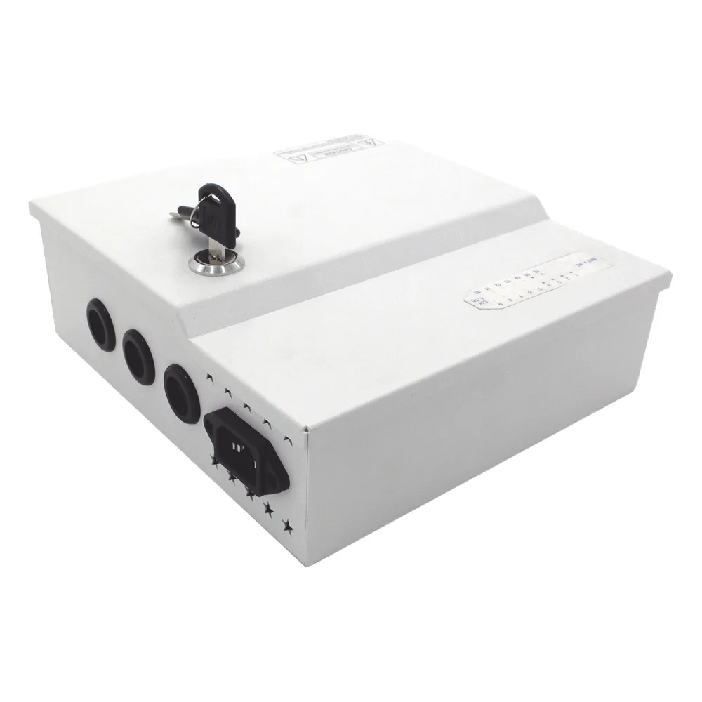 Fuente de poder profesional de 12 Vcc @ 16 A / para 16 cámaras / Con capacidad de batería de respaldo / Requiere batería / Voltaje de entrada de 96-264 Vca – vista 2