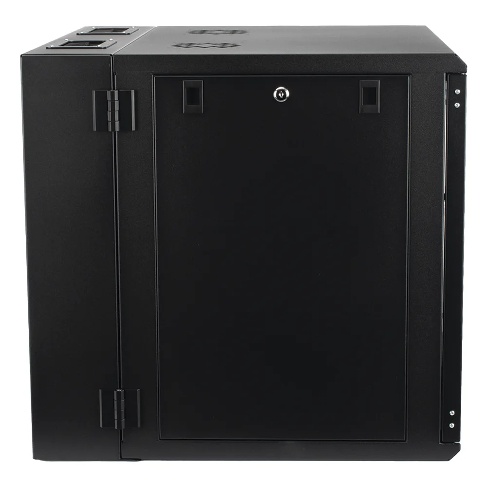 Gabinete Abatible de Pared (Con Marco Trasero) con Rack 19" de 12 Unidades. Ventana de Cristal Templado. – vista 5