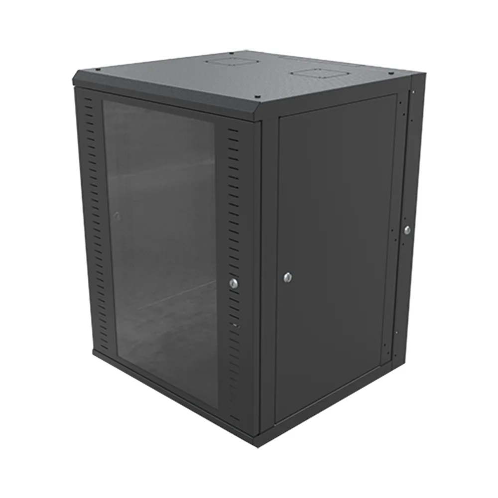 Gabinete Abatible de Pared (Con Marco Trasero) con Rack 19" de 16 Unidades. Ventana de Cristal Templado. – vista 6