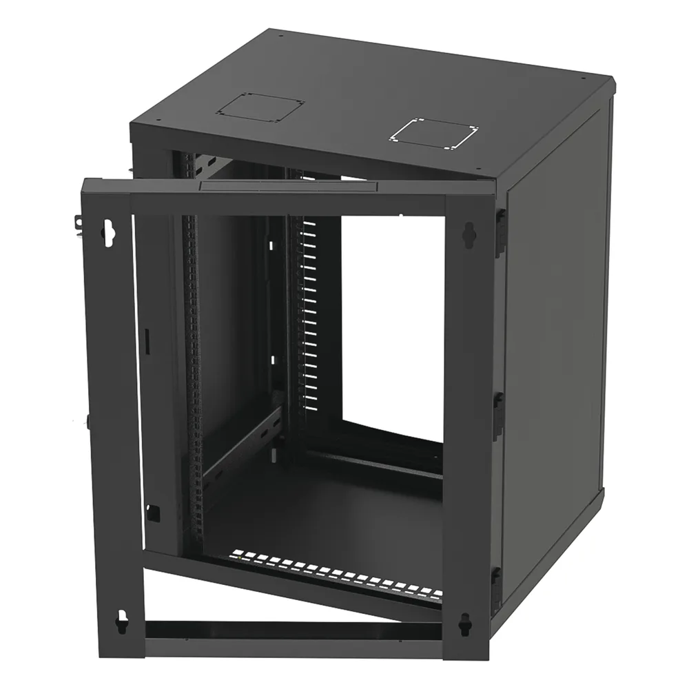 Gabinete Abatible de Pared (Con Marco Trasero) con Rack 19" de 16 Unidades. Ventana de Cristal Templado. – vista 9
