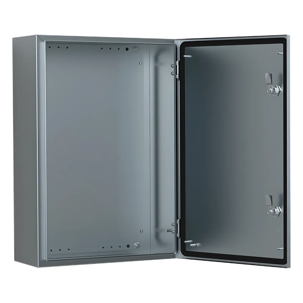 Gabinete de Acero Inoxidable 304L ASR IP66 300x200x150 mm (11.8 x 7.9 x 5.9 in) / 2 Cerraduras / Montaje Placa 2 mm