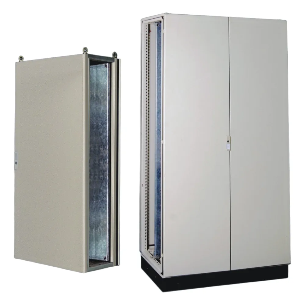 Gabinete de Acero IP55 (1200 x 2000 x 600 mm) con Placa Trasera Interior Metálica y Puerta Doble