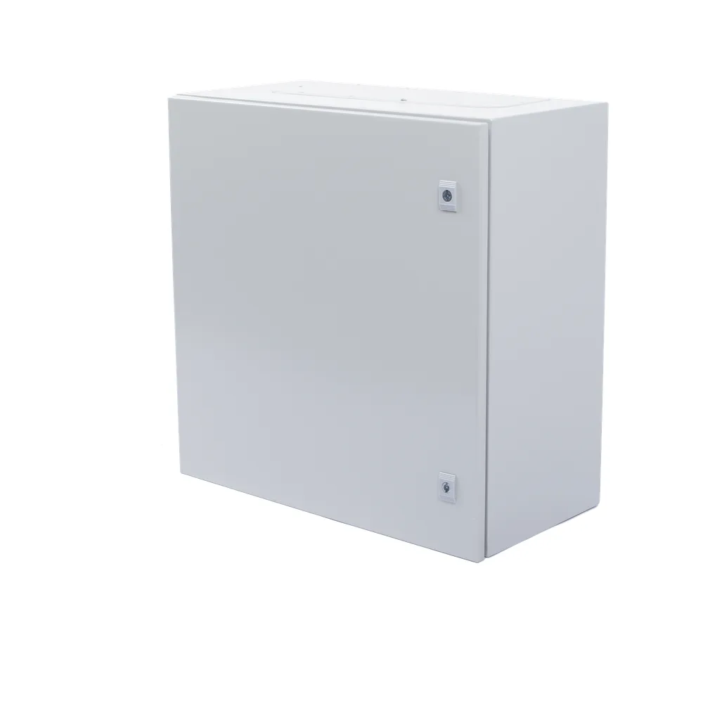 Gabinete de Acero IP66 Uso en Intemperie (600 x 600 x 300 mm) con Placa Trasera Interior Metálica y Compuerta Inferior Atornillable (Incluye Chapa y Llave T). – vista 2
