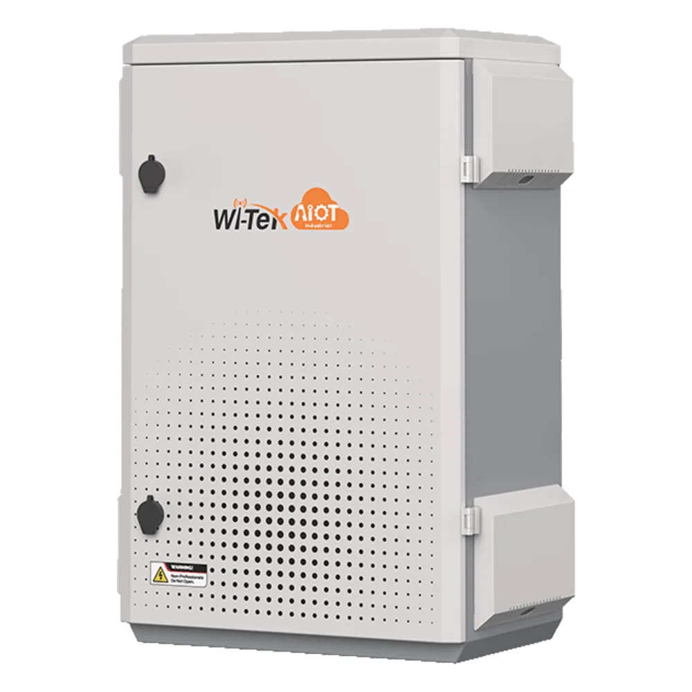 Gabinete de Acero Ventilado para Exterior 380 x 660 x 240 mm con Rieles DIN y 4 Placas Laterales para Montaje de Equipos por Fuera – vista 2