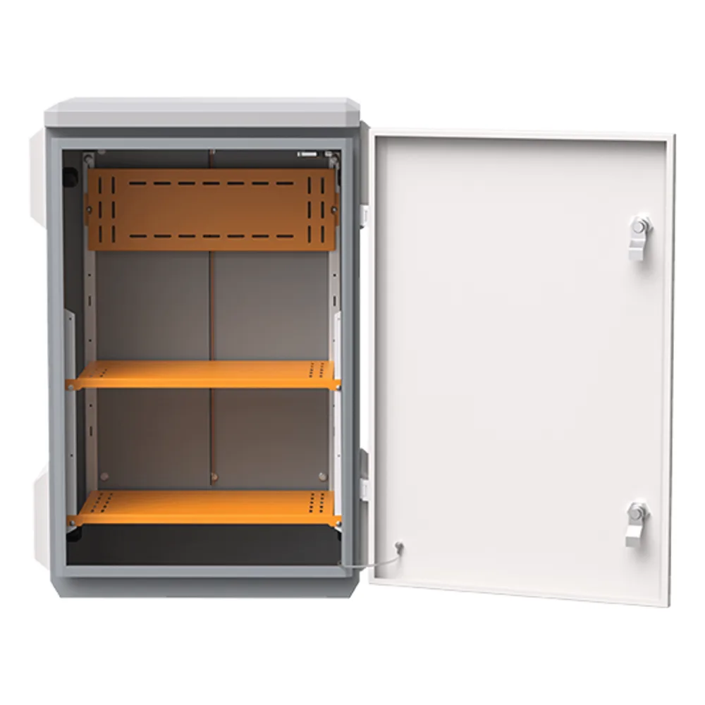 Gabinete de Acero Ventilado para Exterior 380 x 660 x 240 mm con Rieles DIN y 4 Placas Laterales para Montaje de Equipos por Fuera – vista 5