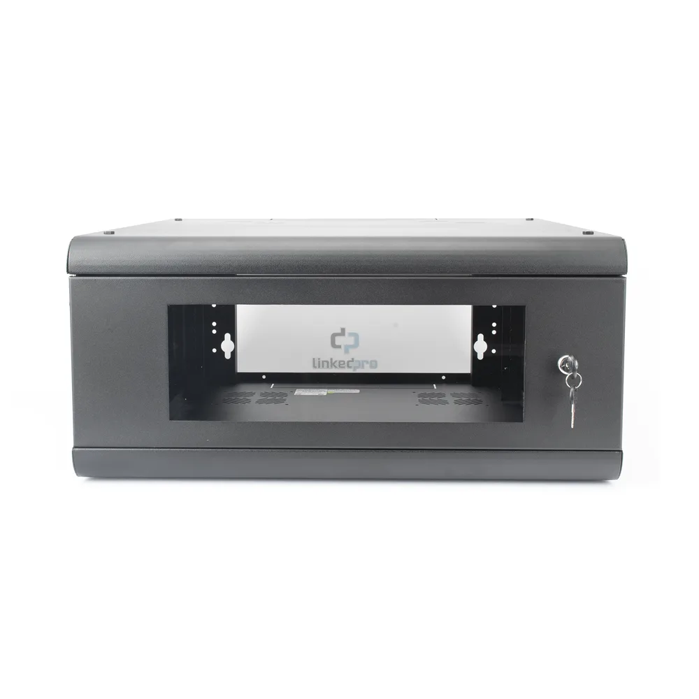 Gabinete de Pared con Puerta de Cristal Templado, 635mm de Profundidad, 4U Rack de 19'', Acero Reforzado – vista 2