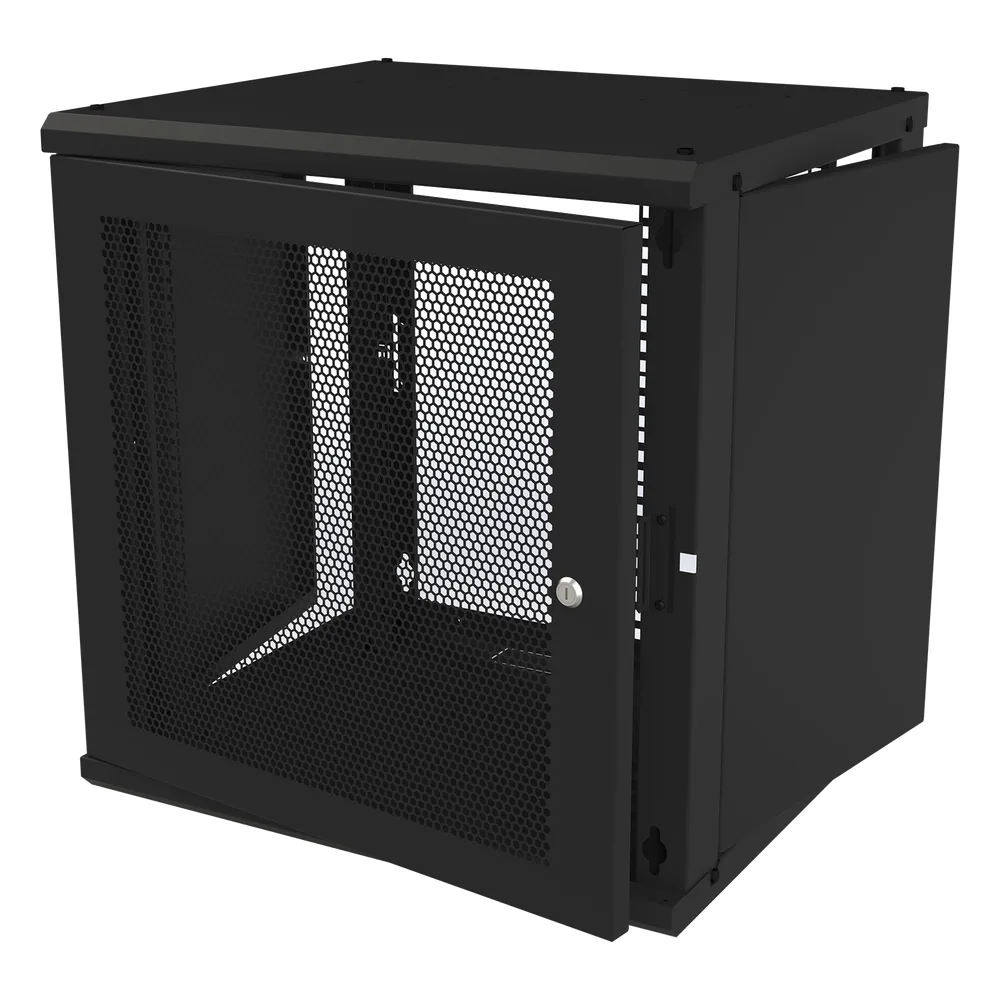 Gabinete de Pared Fijo, Puerta Perforada, Rack 19in,  de 12 Unidades de Rack – vista 2