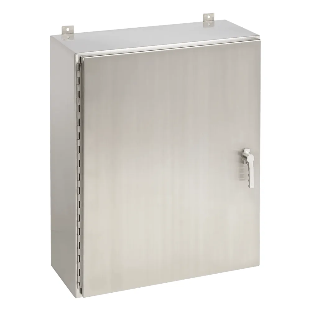 Gabinete de Pared NEMA 4X, Acero Inoxidable 316, Cierre de 3 Puntos, 914 x 914 x 305 mm