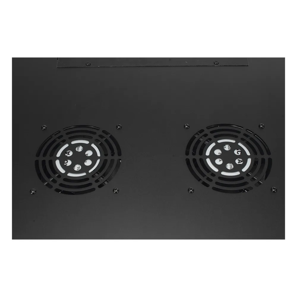 Gabinete de Pared PRECISION 19 in 6UR (455mm) - Puerta Perforada Incluye: 2 Ventiladores y Panel Cepillo – vista 5