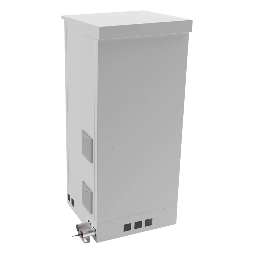 Gabinete de Piso para Exterior con Ventiladores y Termostato con Rack de 19" de 16 U + Espacio para Baterías, Se envía el Gabinete Armado. – vista 2