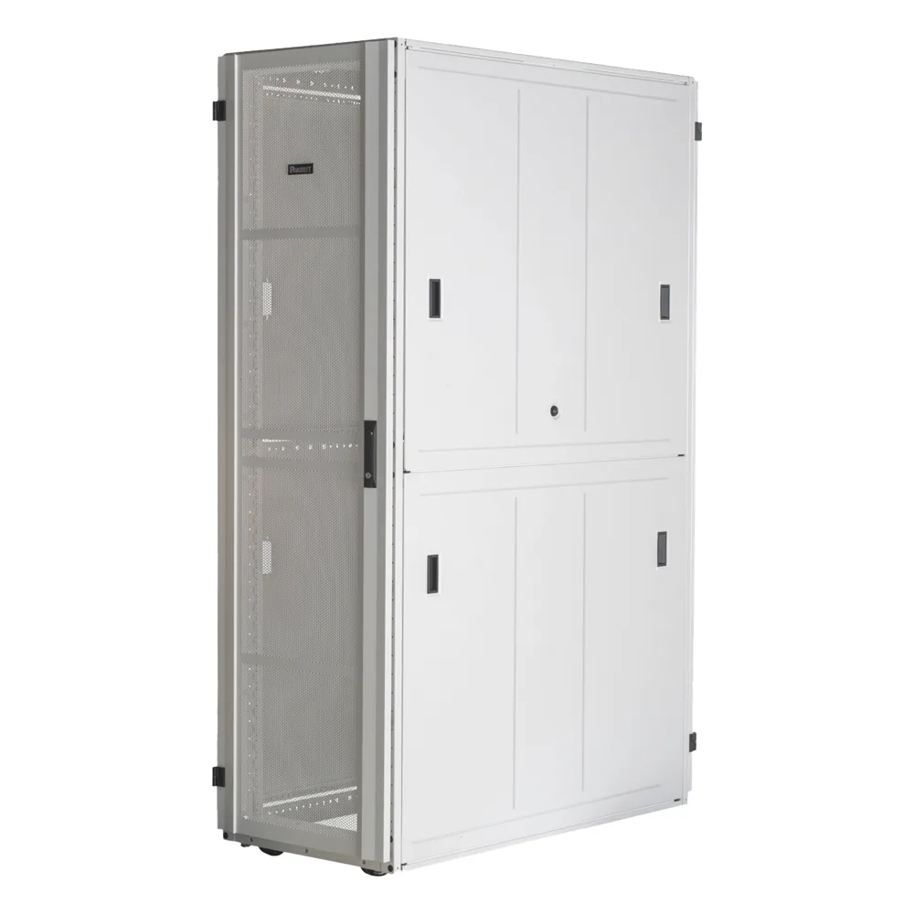 Gabinete FlexFusion™ XGL (Light) para Centros de Datos, 42 UR, 600 mm de Ancho, 1200 mm de Profundidad, Fabricado en Acero, Color Blanco