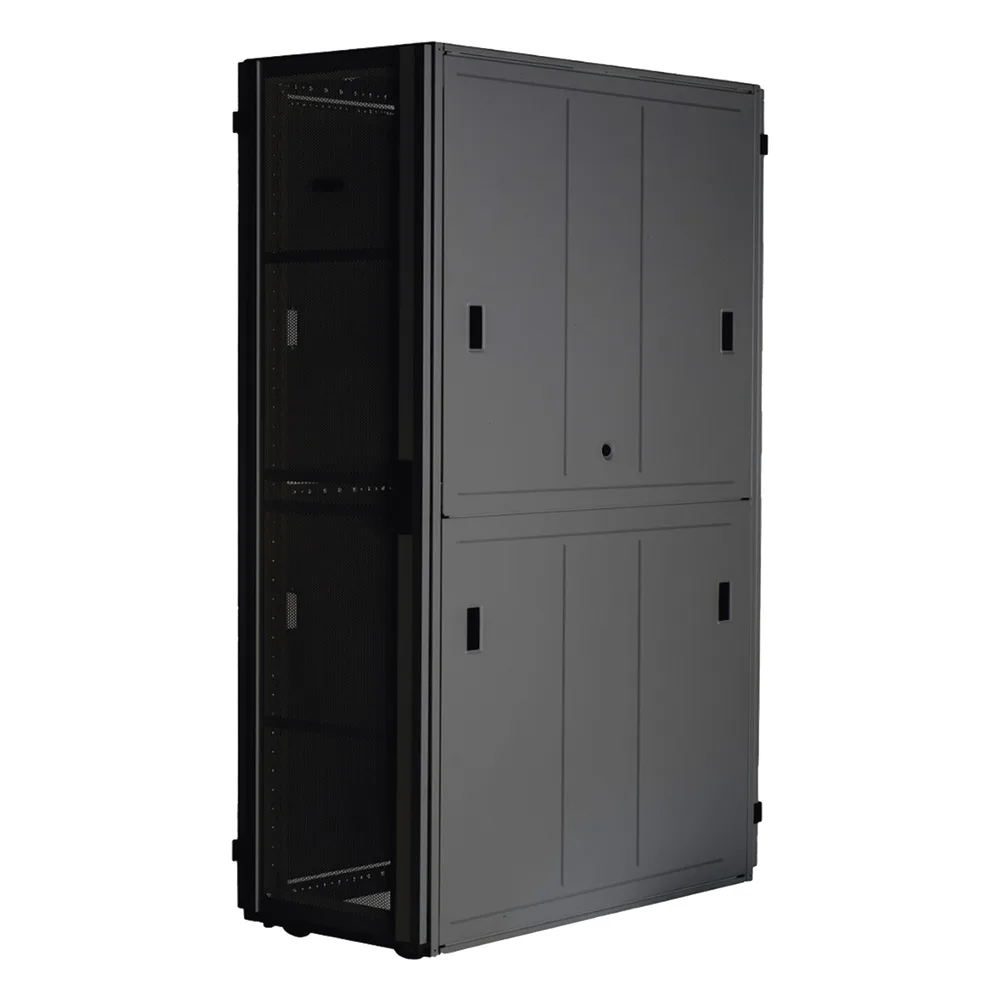 Gabinete FlexFusion™ XGL (Light) para Centros de Datos, 42 UR, 600 mm de Ancho, 1200 mm de Profundidad, Fabricado en Acero, Color Negro