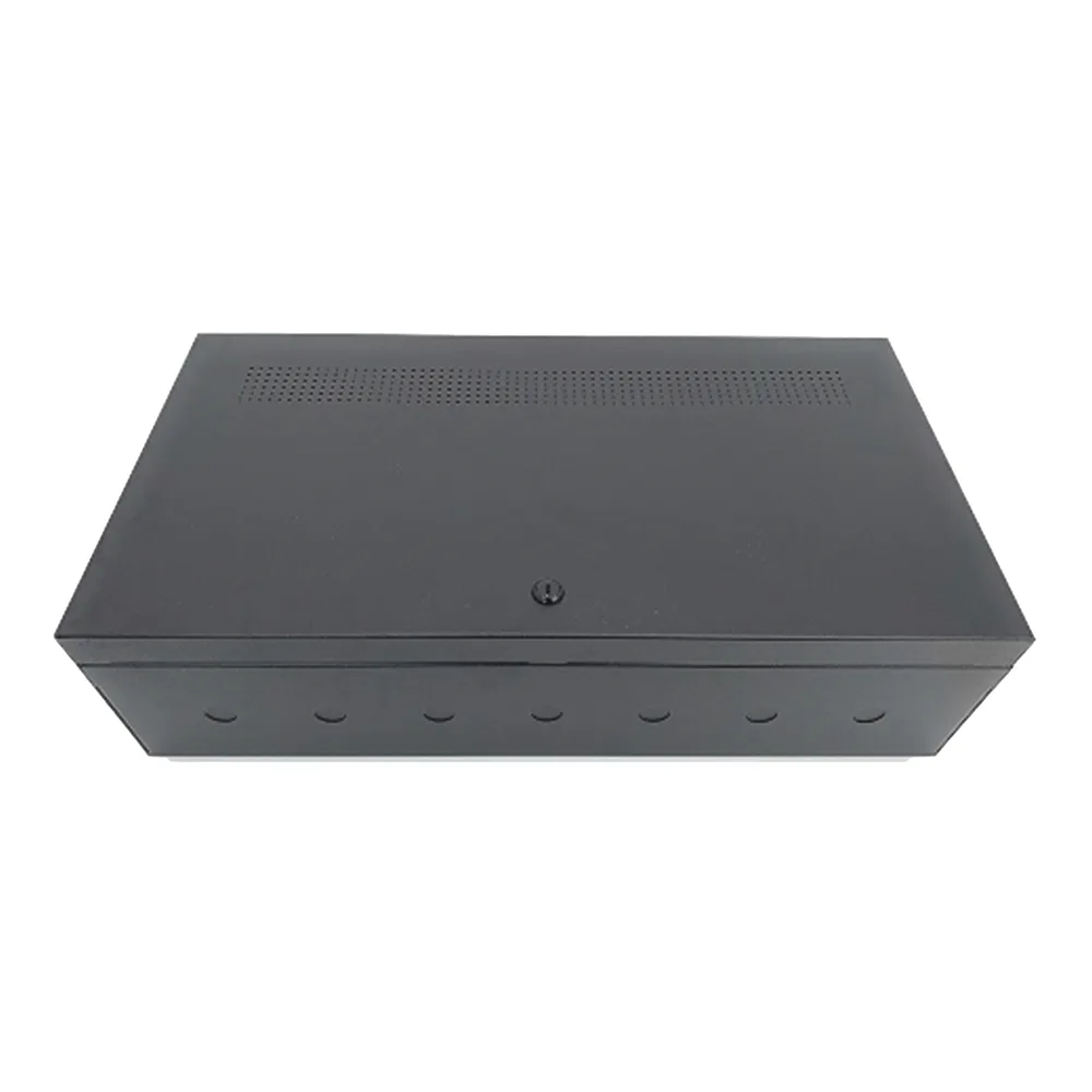 Gabinete metálico para chasis CHS-6 de NOTIFIER, hasta 6 módulos, color negro