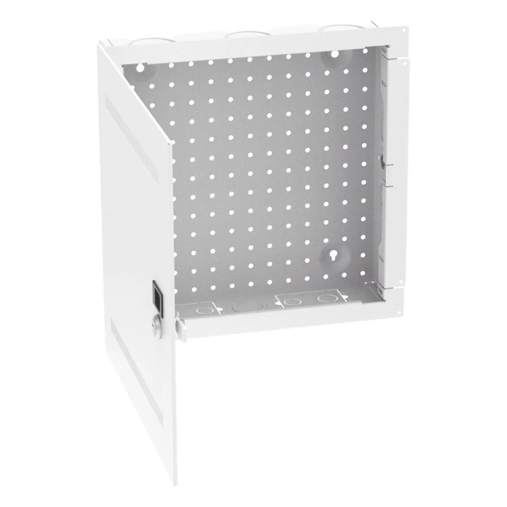 Gabinete Multipropósito de Montaje en Pared, de 14 in de Altura, Con Puerta Reversible, Fabricado en Acero, Color Blanco – vista 2