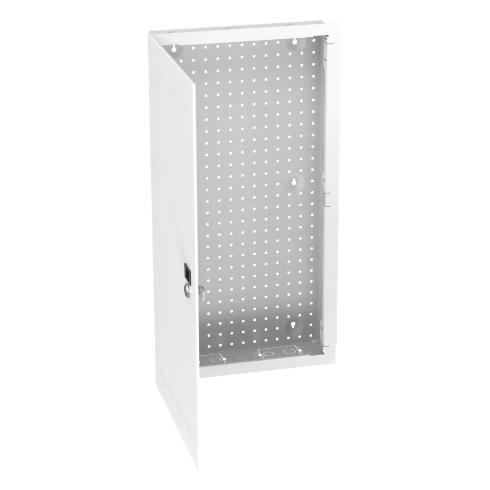 Gabinete Multipropósito de Montaje en Pared, de 28 in de Altura, Con Puerta Reversible, Fabricado en Acero, Color Blanco