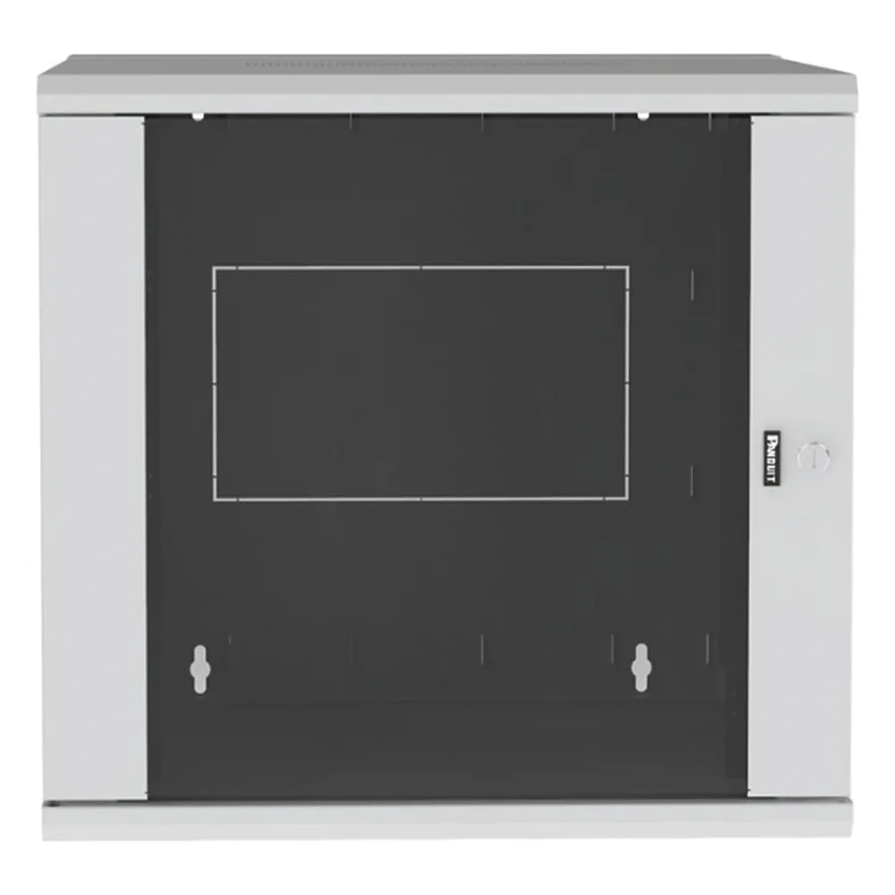 Gabinete PanZone de Montaje en Pared, de 19in, Puerta con Ventana de Seguridad, 12 UR, 762mm de Profundidad, Color Blanco – vista 2