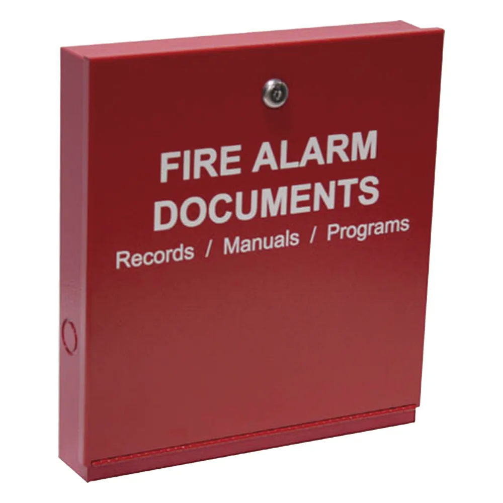 Gabinete para documentos del sistema de alarma contra incendios
