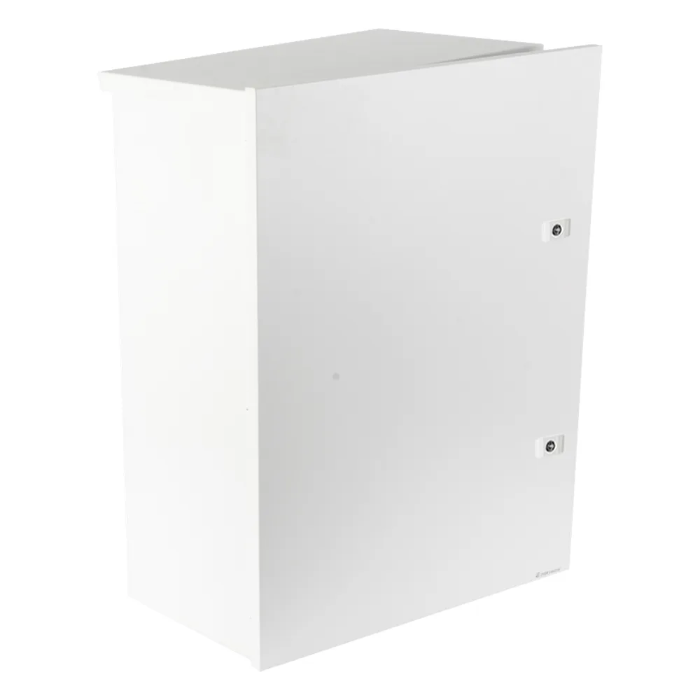 Gabinete para instalación de 2 Baterías PL110D12, Fabricado en Lámina Galvanizada, Accesorios para piso o poste (No incluidos)