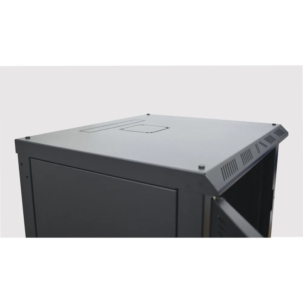 Gabinete para Montaje en Pared Fijo, con 9 Unidades de Rack, de 19in, Puerta de Cristal Templado, Fabricado en Acero – vista 8