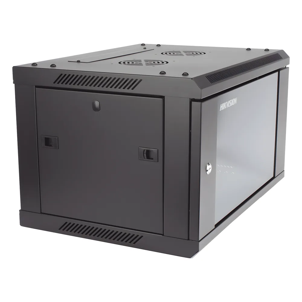 Gabinete para Montaje en Pared - Piso / Puerta de Cristal Templado / Cuerpo Fijo / 6 Unidades de Rack / 19" / Fabricado en Acero – vista 3