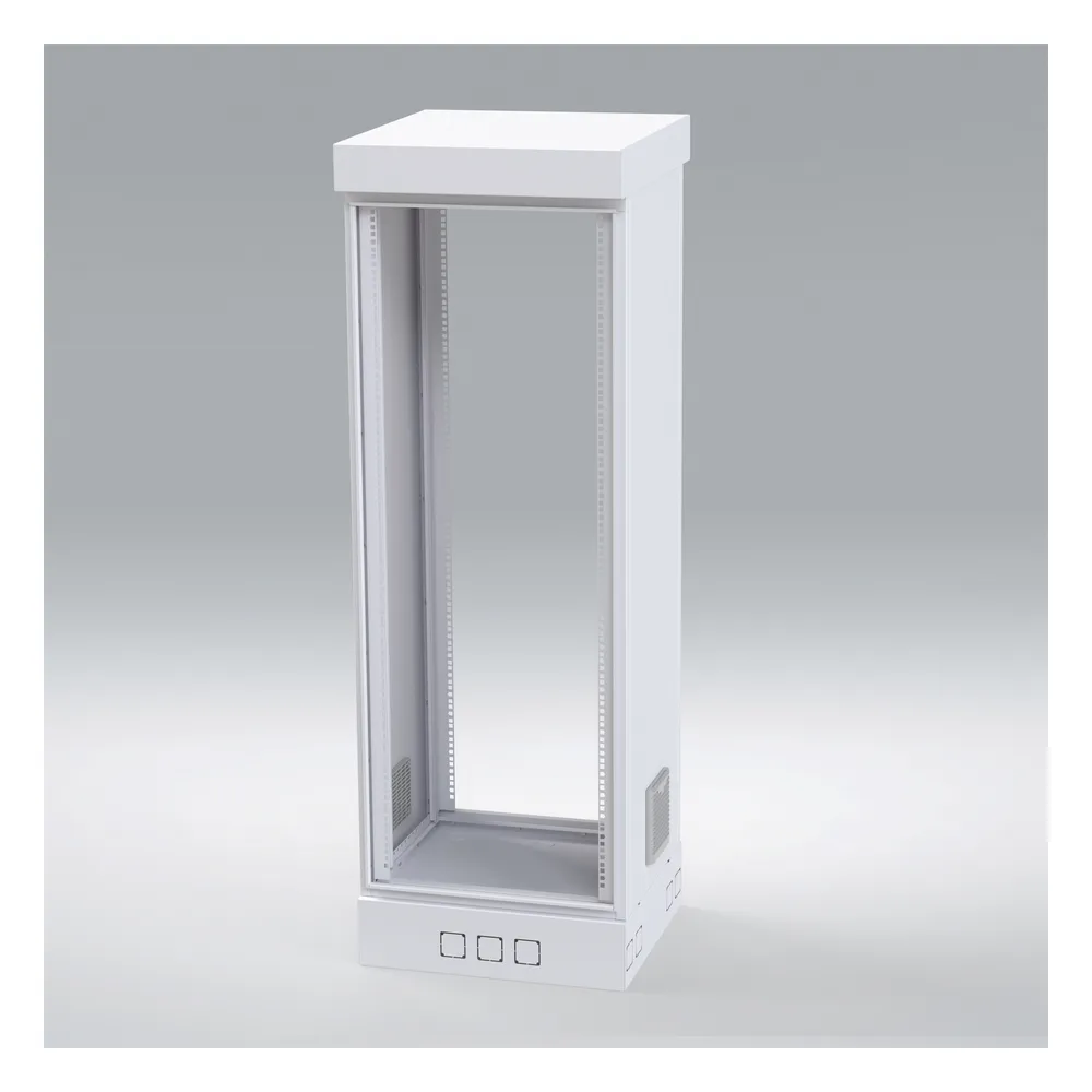 Gabinete para Piso, Capacidad, 31 Unidades de Rack, Doble puerta y Postes frontales e intermedios ajustables, Color Blanco, Se envía el Gabinete Armado. – vista 5