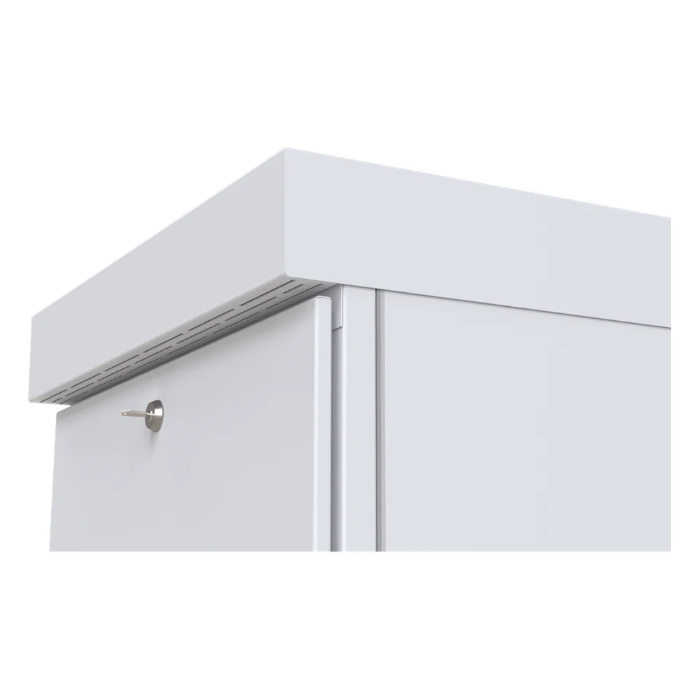 Gabinete para Piso, Capacidad, 31 Unidades de Rack, Doble puerta y Postes frontales e intermedios ajustables, Color Blanco, Se envía el Gabinete Armado. – vista 7