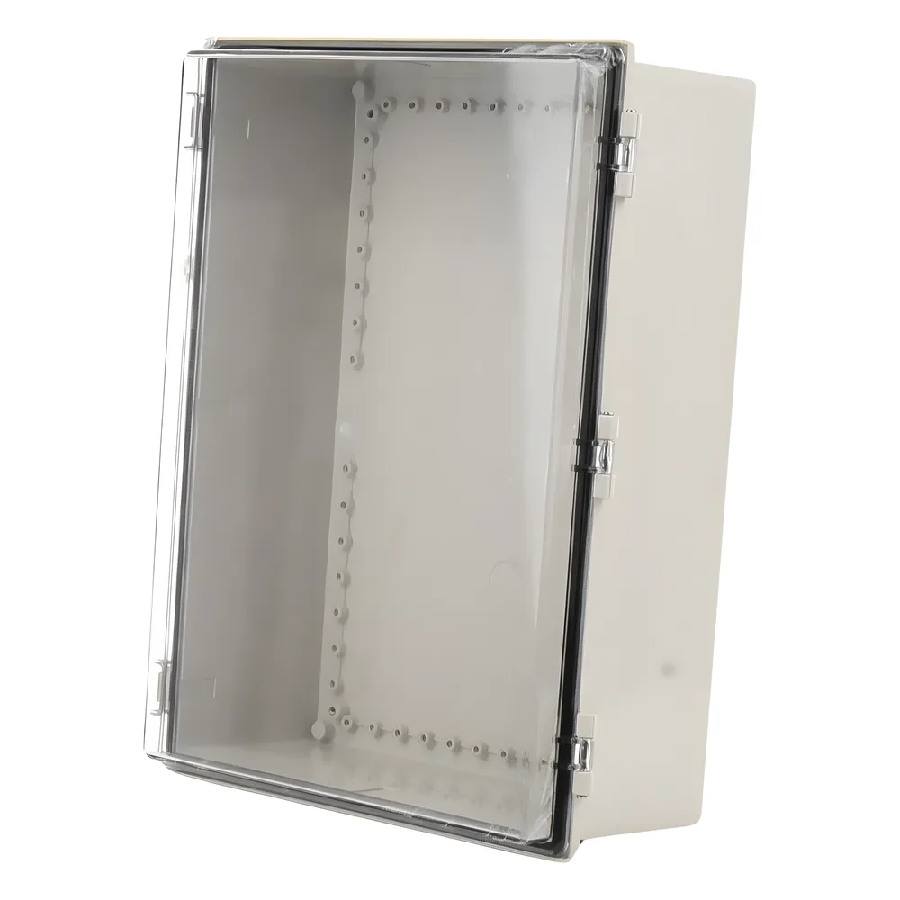 Gabinete Plástico ABS, Puerta Transparente, Uso en Intemperie (350 x 460 x 160 mm) Cierre por Broches Inoxidables y Permite Cerrado con Candado y Llave (Perno 5mm) No Incluido – vista 4