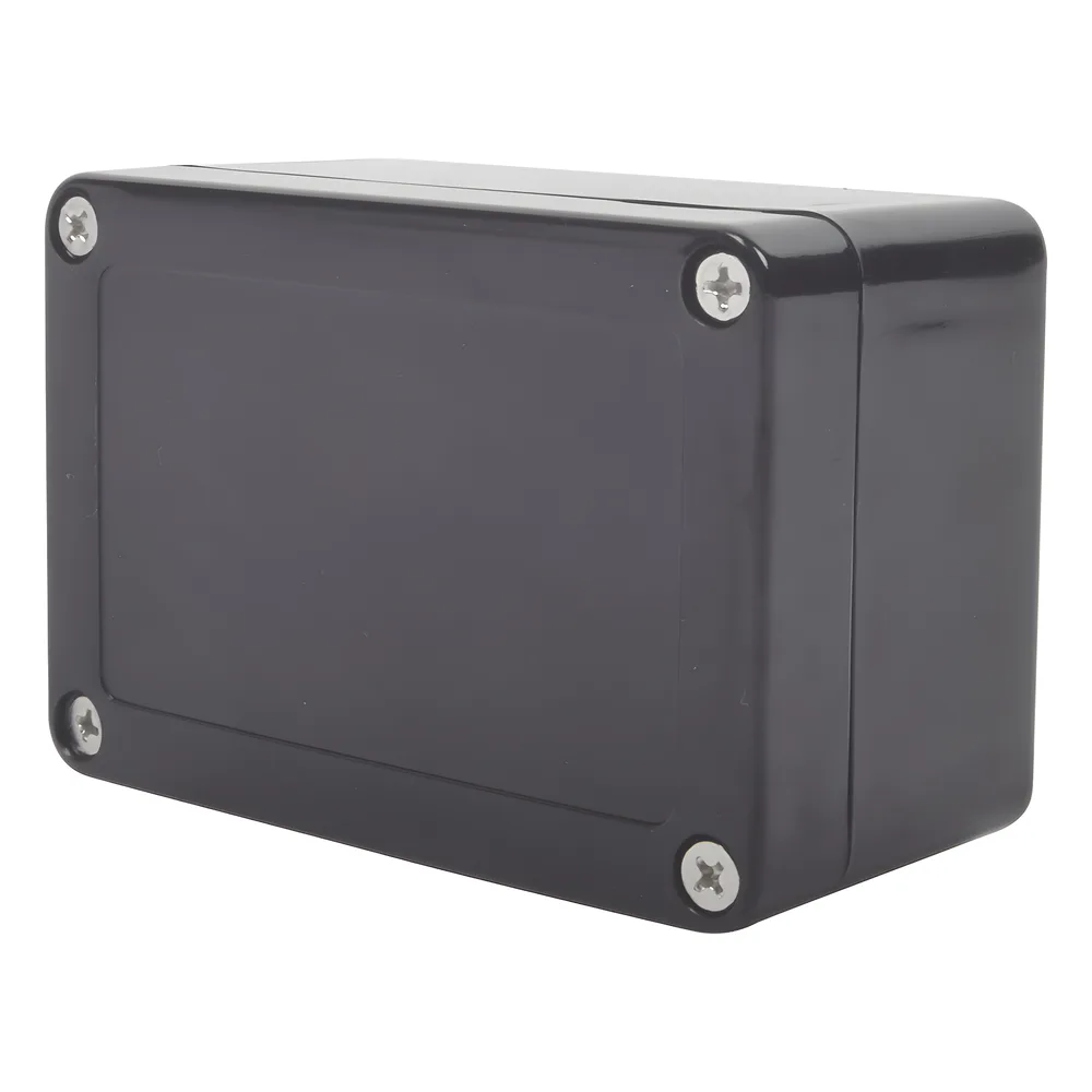 Gabinete Plástico Negro para Exterior (IP65) de 100 x 68 x 50 mm Cierre por Tornillos. – vista 4