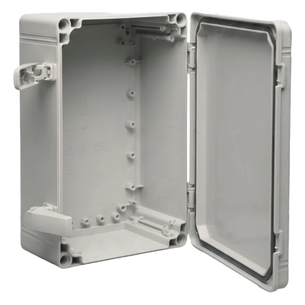 Gabinete QLine I Tipo 4X / 300 x 200 x 180 mm (11.81 x 7.87 x 7.09 in) / ABS / IP66 / Tapa Opaca con Tornillos / Montaje 280 x 180 mm / Gris RAL 7035
