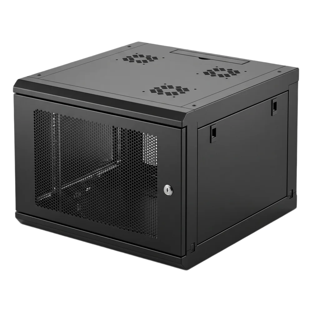 Gabinete Rack 19 Pulgadas / 04 Unidades / Ventilado / Montaje Pared / Acero Calibre 20 / Capacidad 100 kg / Dimensiones 636x606x283 mm (25x23.9x11.1 in) – vista 2