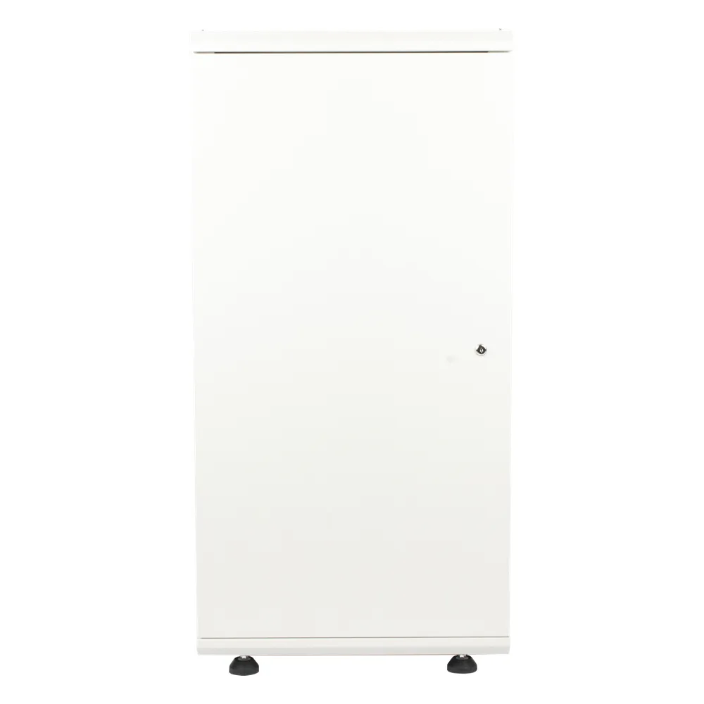Gabinete Rack 24 Unidades / 19 Pulgadas / Puerta de Cristal / Piso / Acero Calibres 16-18-20 / 750 Kg Carga / 600x605x1190 mm (23.6x23.8x46.9 in) / Vidrio con Cerradura, Niveladores Incluidos – vista 6