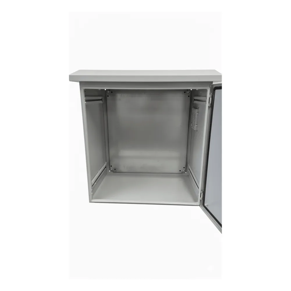 Gabinete Ventilado de Acero IP55 Uso en Exterior (593 x 609 x 399 mm) con Placa Trasera Interior Metálica y Compuerta Inferior Atornillable. Incluye Ventilador, Ventilas, filtros, Terminal de Tierra Física, Chapas y Ll – vista 9