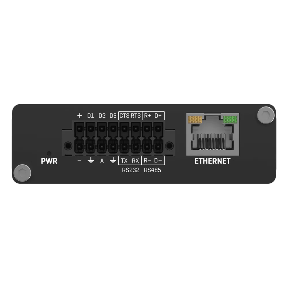 Gateway IoT Industrial/ Doble SIM 4G/ conexión RS232-RS485/ 1 Puerto configurable LAN-WAN – vista 3