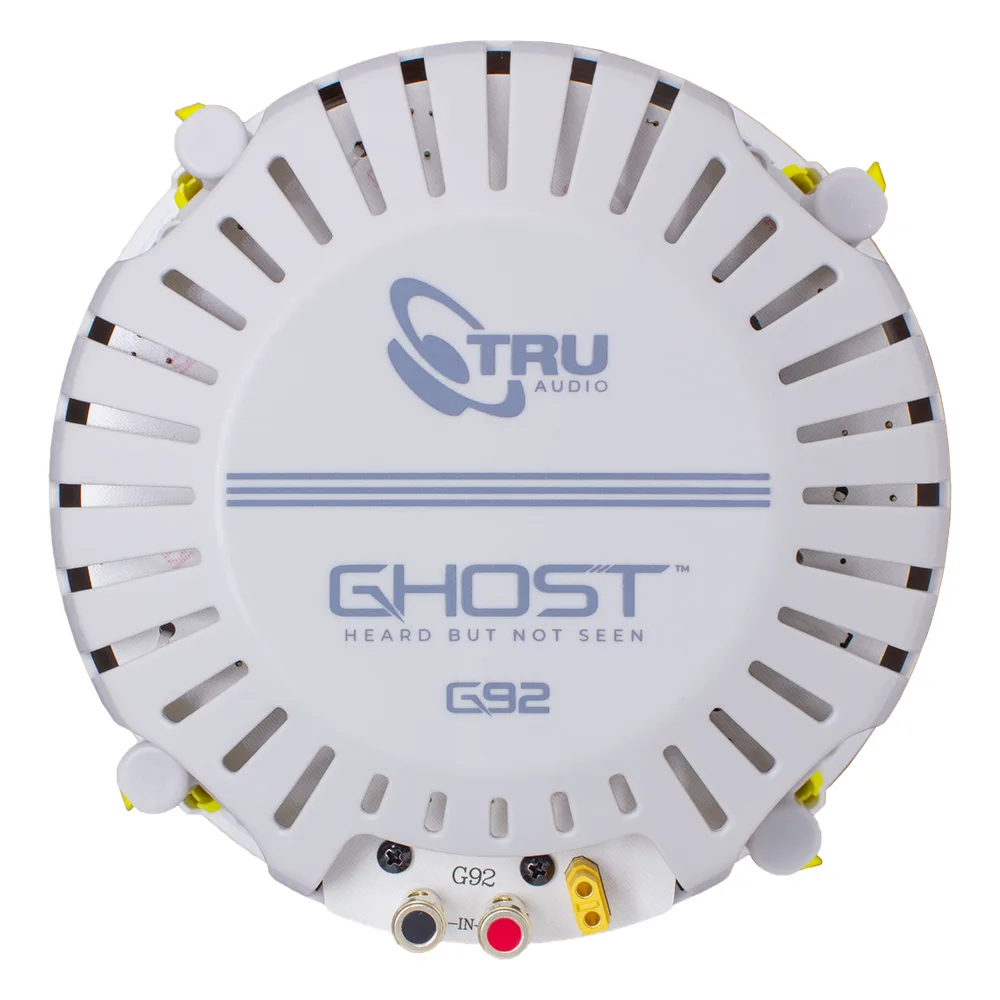 Ghost series, altavoz de 3 vías de plafón 9in, diseño trugrip  sin herramientas, woofer de polipropileno blanco, 150w 8ohms – vista 3