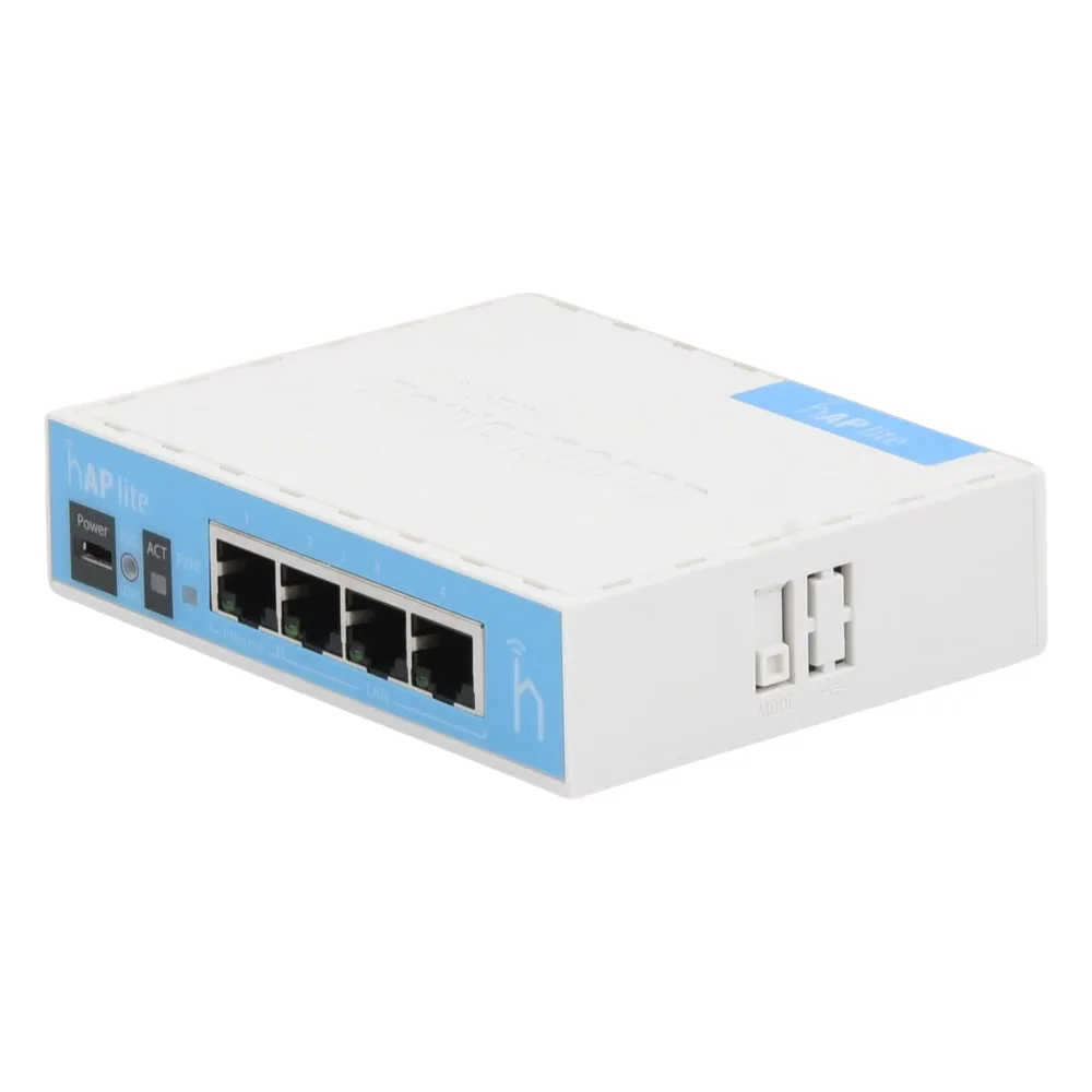 (hAP Lite) 4 Puertos Fast Ethernet y  Wi-Fi 2.4 GHz 802.11 b/g/n – vista 2