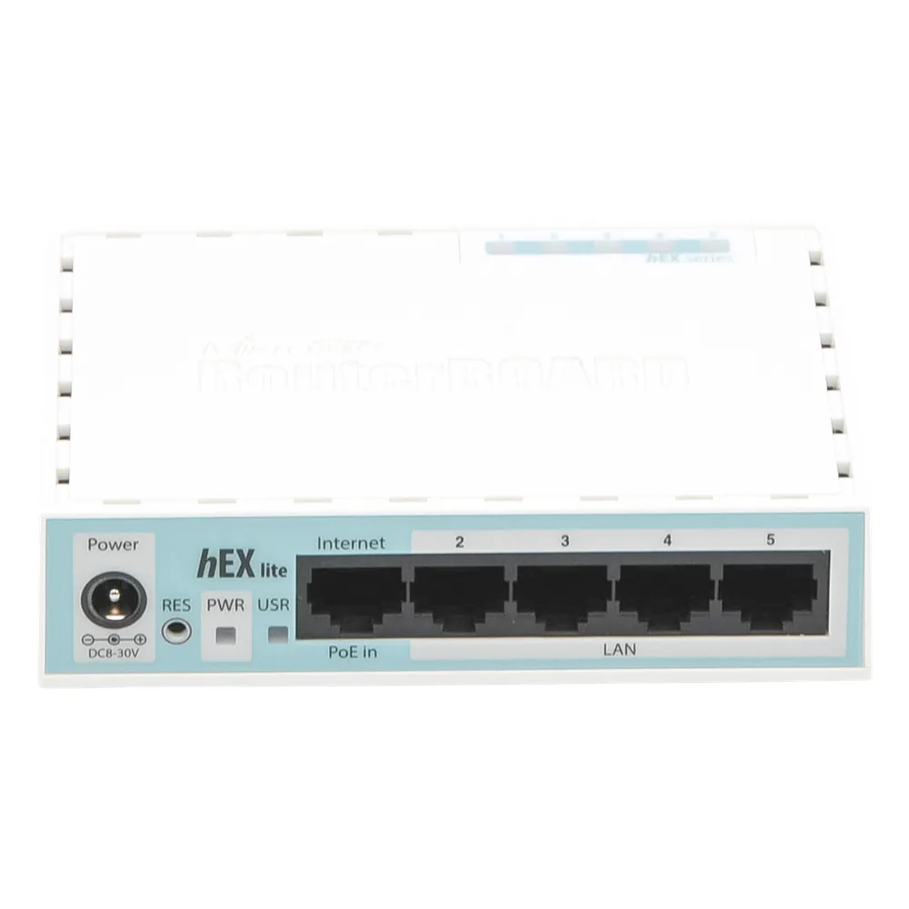 (hEX lite) RouterBoard, 5 Puertos Fast Ethernet – vista 2