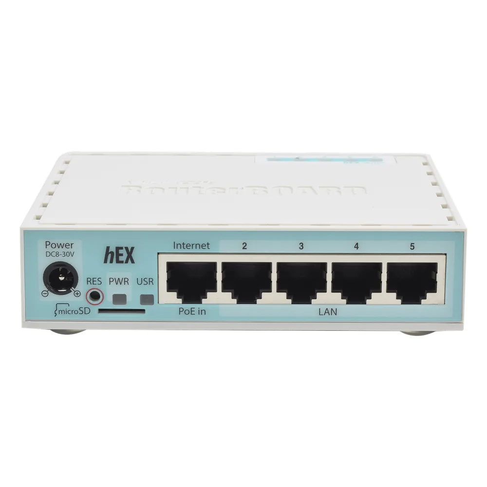 (hEX) RouterBoard, 5 Puertos Gigabit Ethernet, 1 Puerto USB y versión 3 – vista 2