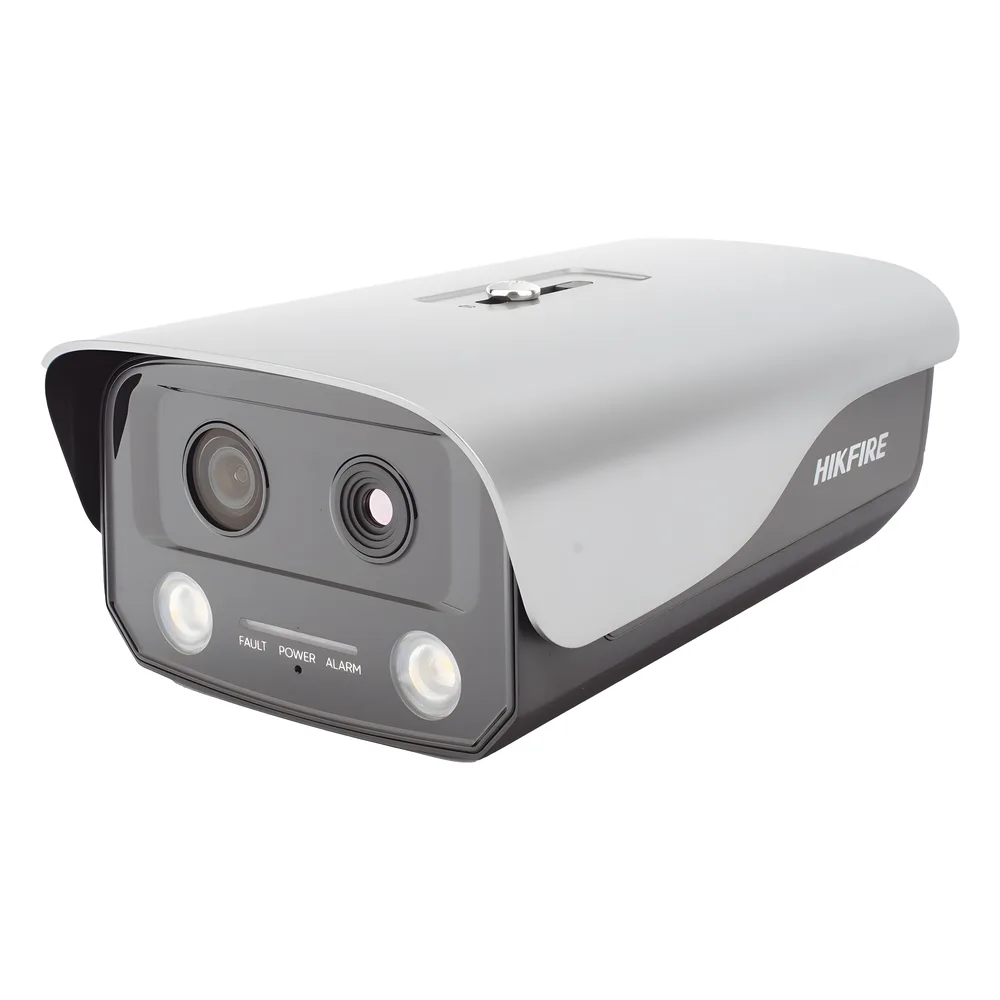 (HikFire) Cámara IP de Detección Térmica de Incendios / Detección de Llamas y Temperaturas Anormales / 4 Megapíxel (Lente Óptico) + 1 Megapíxel (Lente Térmico) / Compatible con Hik-Connect