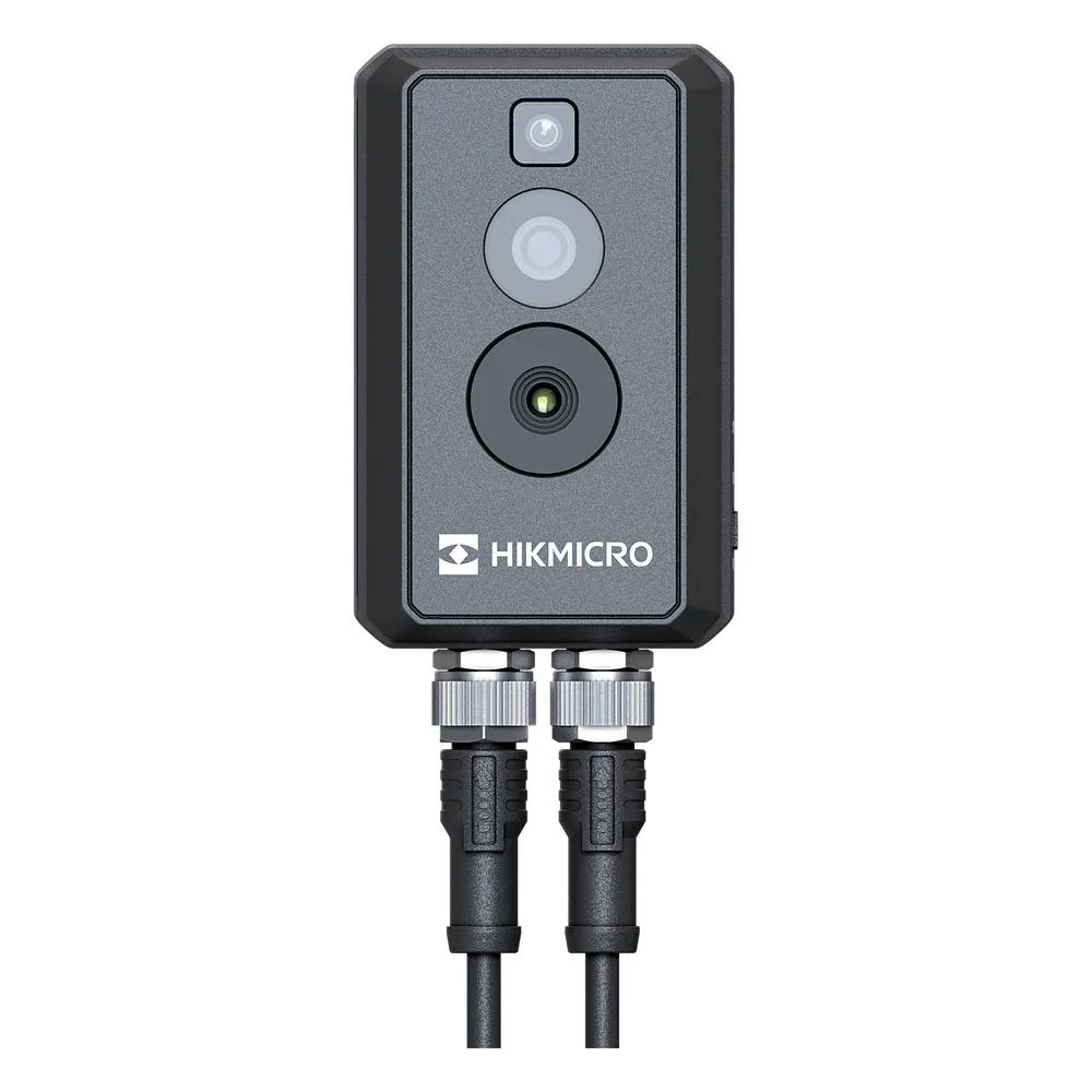 (HIKMICRO) Cubo IP Bi-Espectral / Térmica (256 X 192 / 3.6 mm) + Óptica (4 MP / 1.4 mm) / Rango: -20°C a 550°C / ±2°C Margen / PoE / IP67 / Ideal para Sites o Lugares Pequeños