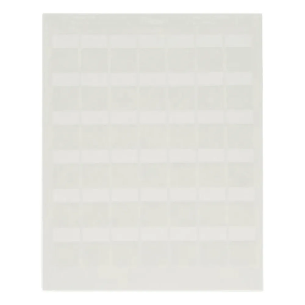 Hojas con 1000 Etiquetas Auto-Laminadas para Impresora Láser/Inyección de Tinta, para Cables de 4.1 a 6.6 mm (0.16 a 0.26 pulgadas) de Diámetro, Color Blanco